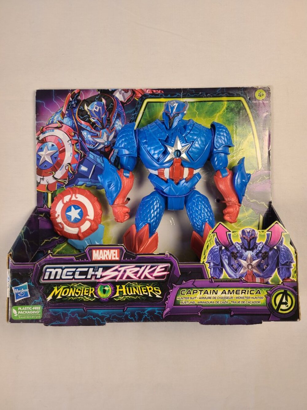 Marvel Captain America Mech Strike Monster Hunters Hasbro